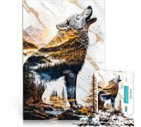 Puzzle for Adults 1000 Pieces Echoes of the Wild family fun games 26x38cm Enhance love between couples Suitable for and 14