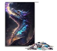 Puzzle for Adults 1000 Pieces Elder Dragons Cosmic Reign Jigsaw Every Piece Is Unique Challenging Family Fun Game 75x50cm