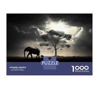Puzzle for Adults 1000 Pieces Elephant Family in The Wild Puzzles for Adults Hands-on Game Difficult Hard Unique Gifts for Birthday And Christmas 38x26cm/1000pcs
