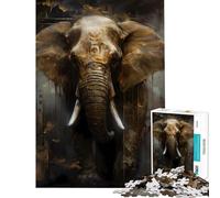 Puzzle for Adults 1000 Pieces Elephant Sweet Jigsaw 1000 Piece Educational Toy Staycation Kill Time Birthday And Unique Gifts (38x26cm)