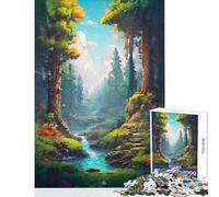 Puzzle for Adults 1000 Pieces Enchanted Pixel Grove Hands-on Game Presents for Women Home Decoration Toys Christmas Birthday Gifts (50X75cm)
