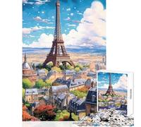Puzzle for Adults 1000 Pieces Epic Paris Effeil Tower Hands-on Game Presents for Women Home Decoration Toys Christmas Birthday Gifts (52X38cm)