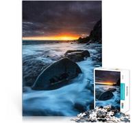 Puzzle for Adults 1000 Pieces Epic sunset at the sea Lernspiel-Herausforderungsspielzeug Gutes Geschenk52x38cm
