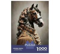 Puzzle for Adults 1000 Pieces Equestrian Horse Sculpture Decor Jigsaw Puzzle Toy Wall Decor Birthday Present Unique Gifts for Birthday And Christmas 70x50cm/1000pcs