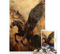 Puzzle for Adults 1000 Pieces Ethereal Pegasus Hands-on Game Presents for Women Home Decoration Toys Christmas Birthday Gifts (26X38cm)