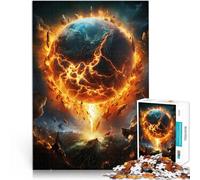 Puzzle for Adults 1000 Pieces Exploding Earth Stressabbau Staycation Zeit totschlagen Eltern-Kind-Interaktion75x50cm