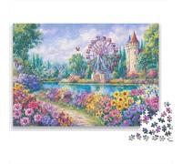 Puzzle for Adults 1000 Pieces, Fairytale Amusement Park, Beautiful Scenery, Impossible Hard Difficult Challenging, Home Decoration, Gift for Men & Women 38x26cm/1000pcs