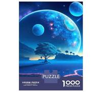 Puzzle for Adults 1000 Pieces Fantasy Alien Planet Landscape Adult Jigsaw Puzzle Hands-on Game Precision Cutting for Is Ideal As A Gift 38x26cm/1000pcs