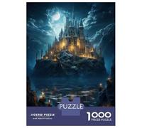 Puzzle for Adults 1000 Pieces Fantasy Castle Night Scene Puzzles for Adults Hands-on Game Difficult Hard Unique Gifts for Birthday And Christmas 70x50cm/1000pcs