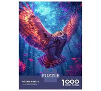 Puzzle for Adults 1000 Pieces Fantasy Forest Owl Art Print Jigsaws for Adults Toy Wall Decor Presents for Women Unique Gifts for Birthday And Christmas 38x26cm/1000pcs