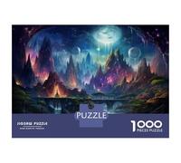 Puzzle for Adults 1000 Pieces Fantasy Landscape with Bridge Puzzles for Adults Hands-on Game Difficult Hard Unique Gifts for Birthday And Christmas 38x26cm/1000pcs