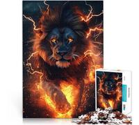 Puzzle for Adults 1000 Pieces Fiery Lion Help the brain exercise addictive toys to cultivate patience Secret Santa Gifts 50x70cm