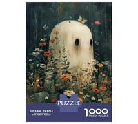 Puzzle for Adults 1000 Pieces Floral Bohoo Ghost Adult Jigsaw Puzzle Hands-on Game Precision Cutting for Is Ideal As A Gift 52x38cm/1000pcs