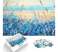 Puzzle for Adults 1000 Pieces Flowers by the sea Trainieren Sie Ihr Gehirn und Ihre Hände Eltern-Kind-Interaktion52x38cm
