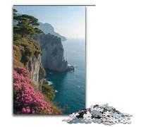 Puzzle for Adults 1000 Pieces Flowers on The Cliff Jigsaw Puzzle Every Piece Is Unique - Challenging Family Fun Game 1000 PCS(38x26cm)