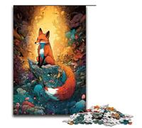 Puzzle for Adults 1000 Pieces Friendly Fox Jigsaw Every Piece Is Unique Challenging Family Fun Game 75x50cm