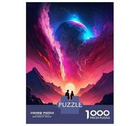 Puzzle for Adults 1000 Pieces Galactic Love Couple Jigsaw for Adults Relax Games Analysis And Logic Birthday And Unique Gifts 52x38cm/1000pcs