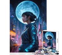 Puzzle for Adults 1000 Pieces Gazing at The Future Hands-on Game Presents for Women Home Decoration Toys Christmas Birthday Gifts (50X75cm)