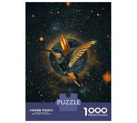 Puzzle for Adults 1000 Pieces Geometric Humming Bird Adult Jigsaw Puzzle Hands-on Game Precision Cutting for Is Ideal As A Gift 38x26cm/1000pcs