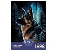 Puzzle for Adults 1000 Pieces German Shepherd Animal Jigsaw for Adults Relax Games Analysis And Logic Birthday And Unique Gifts 52x38cm/1000pcs