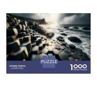 Puzzle for Adults 1000 Pieces Giant's Causeway Rocks Puzzles for Adults Hands-on Game Difficult Hard Unique Gifts for Birthday And Christmas 52x38cm/1000pcs
