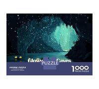 Puzzle for Adults 1000 Pieces Glowworm Caves New Zealand Illustration Jigsaw Puzzle Toy Wall Decor Birthday Present Unique Gifts for Birthday And Christmas 70x50cm/1000pcs
