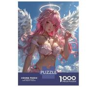 Puzzle for Adults 1000 Pieces Godly Angel Anime Girl Jigsaw for Adults Relax Games Analysis And Logic Birthday And Unique Gifts 52x38cm/1000pcs