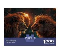 Puzzle for Adults 1000 Pieces Golden Lions Majesty in Motion Puzzles for Adults Hands-on Game Difficult Hard Unique Gifts for Birthday And Christmas 38x26cm/1000pcs