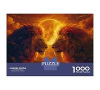 Puzzle for Adults 1000 Pieces Golden Lions Symbolic Artwork Puzzles for Adults Hands-on Game Difficult Hard Unique Gifts for Birthday And Christmas 52x38cm/1000pcs