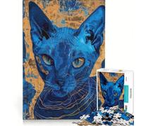 Puzzle for Adults 1000 Pieces Golden Sphinx, Relaxing Games, Fun Activities at Home, with Matching Poster And Trivia Sheet (38x52cm)