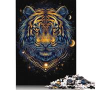 Puzzle for Adults 1000 Pieces Golden Tiger Jigsaw Puzzles for Adults Jigsaw Puzzle for Teens Puzzle Game Toy Gift 1000pcs (75x50cm)