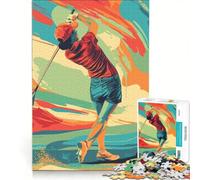 Puzzle for Adults 1000 Pieces Golf, Relaxing Games, Fun Activities at Home, with Matching Poster And Trivia Sheet (50x75cm)