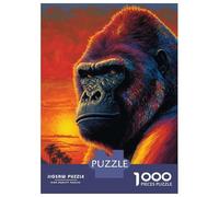 Puzzle for Adults 1000 Pieces Gorilla Art Style 4 Adult Jigsaw Puzzle Hands-on Game Precision Cutting for Is Ideal As A Gift 38x26cm/1000pcs