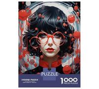 Puzzle for Adults 1000 Pieces Gothic Woman Art Print Puzzles for Adults Relaxing Games Precision Cutting Parent-child Interaction 52x38cm/1000pcs