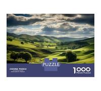 Puzzle for Adults 1000 Pieces Green Pastures Landscape Puzzles for Adults Hands-on Game Difficult Hard Unique Gifts for Birthday And Christmas 52x38cm/1000pcs