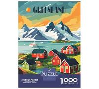 Puzzle for Adults 1000 Pieces Greenland Village Puzzles for Adults Relaxing Games Precision Cutting Parent-child Interaction 52x38cm/1000pcs