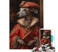 Puzzle for Adults 1000 Pieces Greyhound Noble Scholar Adult Jigsaw Puzzle Family Games Analysis And Logic Unique Gifts for Birthday And Christmas (Size 38x52cm)