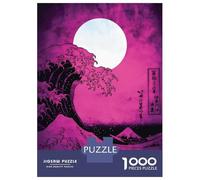 Puzzle for Adults 1000 Pieces Hokusai Wave Off Kanagawa Puzzles for Adults Hands-on Game Difficult Hard Unique Gifts for Birthday And Christmas 52x38cm/1000pcs