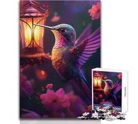 Puzzle for Adults 1000 Pieces Hummingbird Pink Brainteaser Family Games Birthday Present Secret Santa Gifts Size 50x75cm