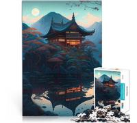 Puzzle for Adults 1000 Pieces Japanese house Pädagogisches Spielzeug zum Stressabbau Geburtstagsgeschenk, Geschenke, Wandkunst75x50cm