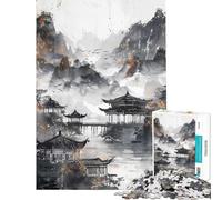 Puzzle for Adults 1000 Pieces Japanese Landscape Help The Brain Exercise Presents for Women Anti-Stress Toys for Ages 14 And over (38x52cm)