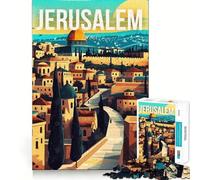 Puzzle for Adults 1000 Pieces Jerusalem, Israel Travel Exact Edge Art Mental Exercise Fun Quiet Play Game Birthday Activity (50x75cm)