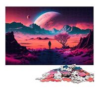 Puzzle for Adults 1000 Pieces Journey Beyond The Stars Jigsaw Every Piece Is Unique Challenging Family Fun Game (Size 75x50cm)