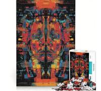 Puzzle for Adults 1000 Pieces Kaleidoscope Pop Art Portrait DIY Toys Challenging To Complete Artists' Collection Fine Arts 50x75cm
