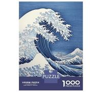 Puzzle for Adults 1000 Pieces Kanagawa Big Wave Japanese Jigsaw for Adults Relax Games Analysis And Logic Birthday And Unique Gifts 70x50cm/1000pcs