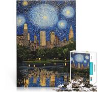 Puzzle for Adults 1000 Pieces Landscapes and symbols of beauty across the United 66 Lustige Spiele Wanddekoration75x50cm