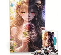 Puzzle for Adults 1000 Pieces Life X Death DIY Toys Challenging To Complete Artists' Collection Fine Arts 50x75cm