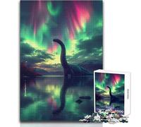 Puzzle for Adults 1000 Pieces Loch Ness Monster Brainteaser Family Games Birthday Present Secret Santa Gifts Size 38x52cm