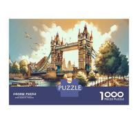 Puzzle for Adults 1000 Pieces London Bridge Art Print Teenager Puzzles Toy Wall Decor Wall Decoration Unique Gifts for Birthday And Christmas 38x26cm/1000pcs