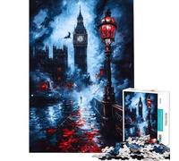 Puzzle for Adults 1000 Pieces London Fog ﹨uamp; Big Ben 1000 Jigsaw Puzzle DIY Toys Enhance Memory Unique Gifts for Birthday And Christmas (38x52cm)